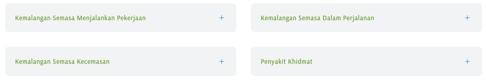 Perlindungan di bawah Skim Bencana Pekerjaan